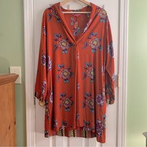 Lisa Corti Kurta Floral Dress Size Large